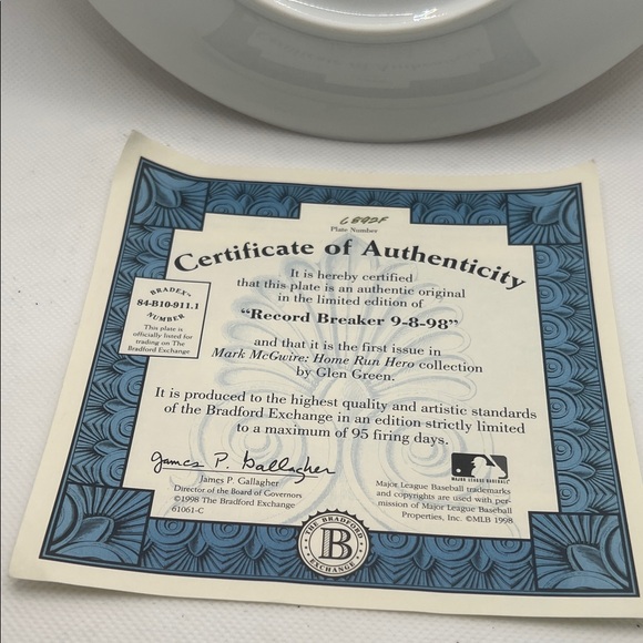 The Bradford Exchange Red and White Baseball Wall Art - Picture 5 of 5